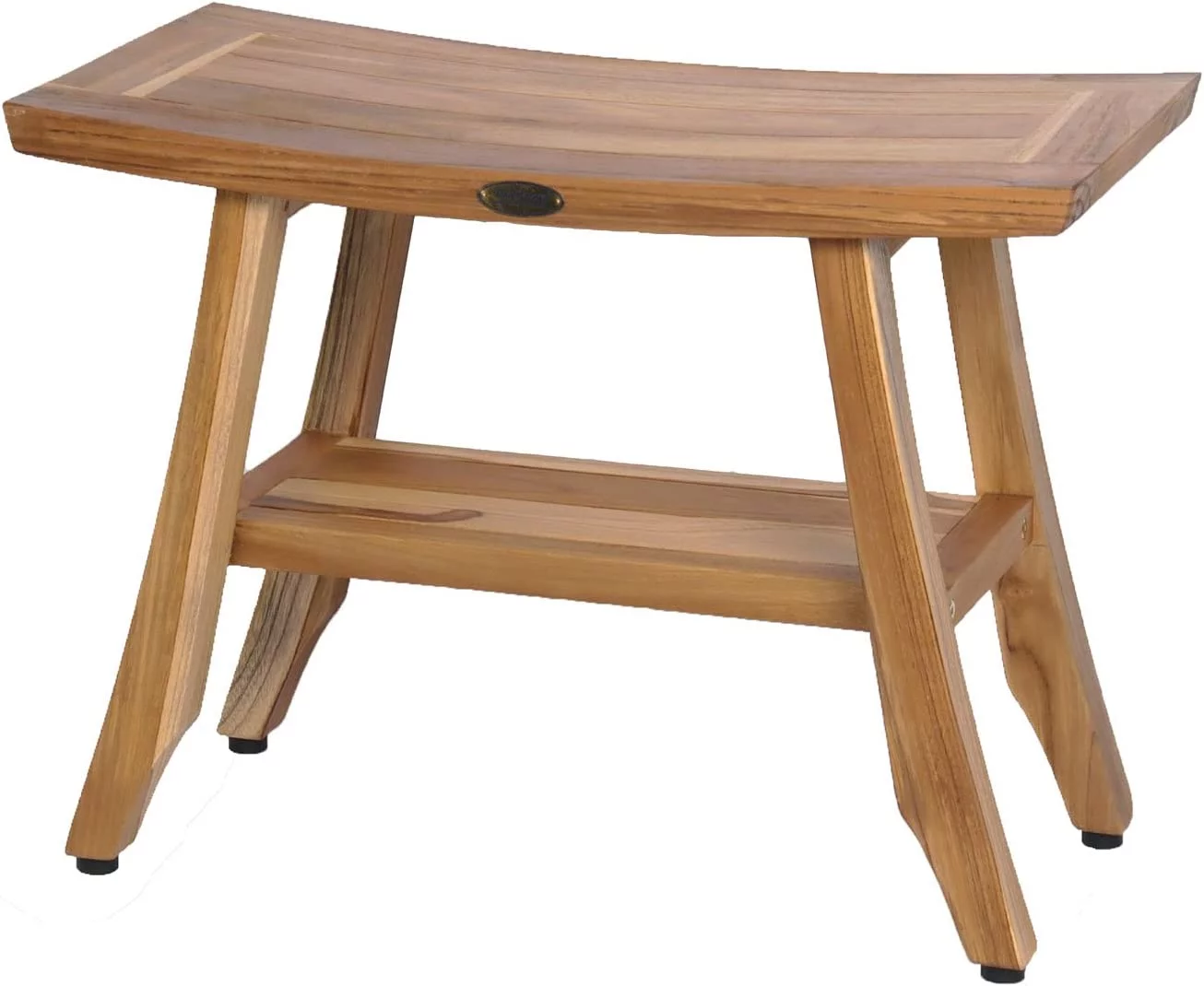 Decoteak 24" - Bench-Shower Stool - Shower Seat - Shower Chair For Inside Shower - Teak Shower Bench - Small Bench - Shower Foot Rest - Teak Shower Stool For Inside Shower