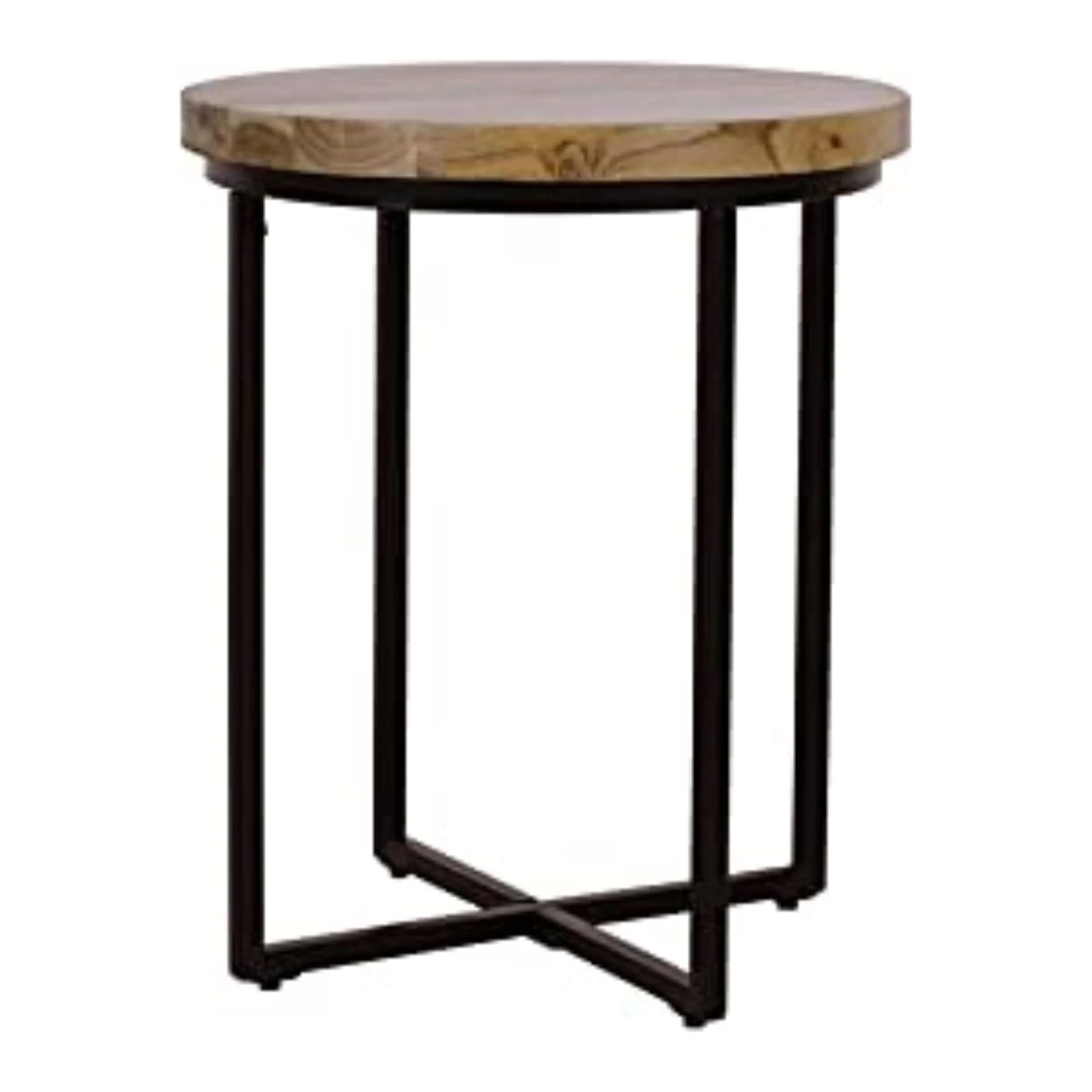 Jofran Ames Solid Wood Modern 20" Round End Table