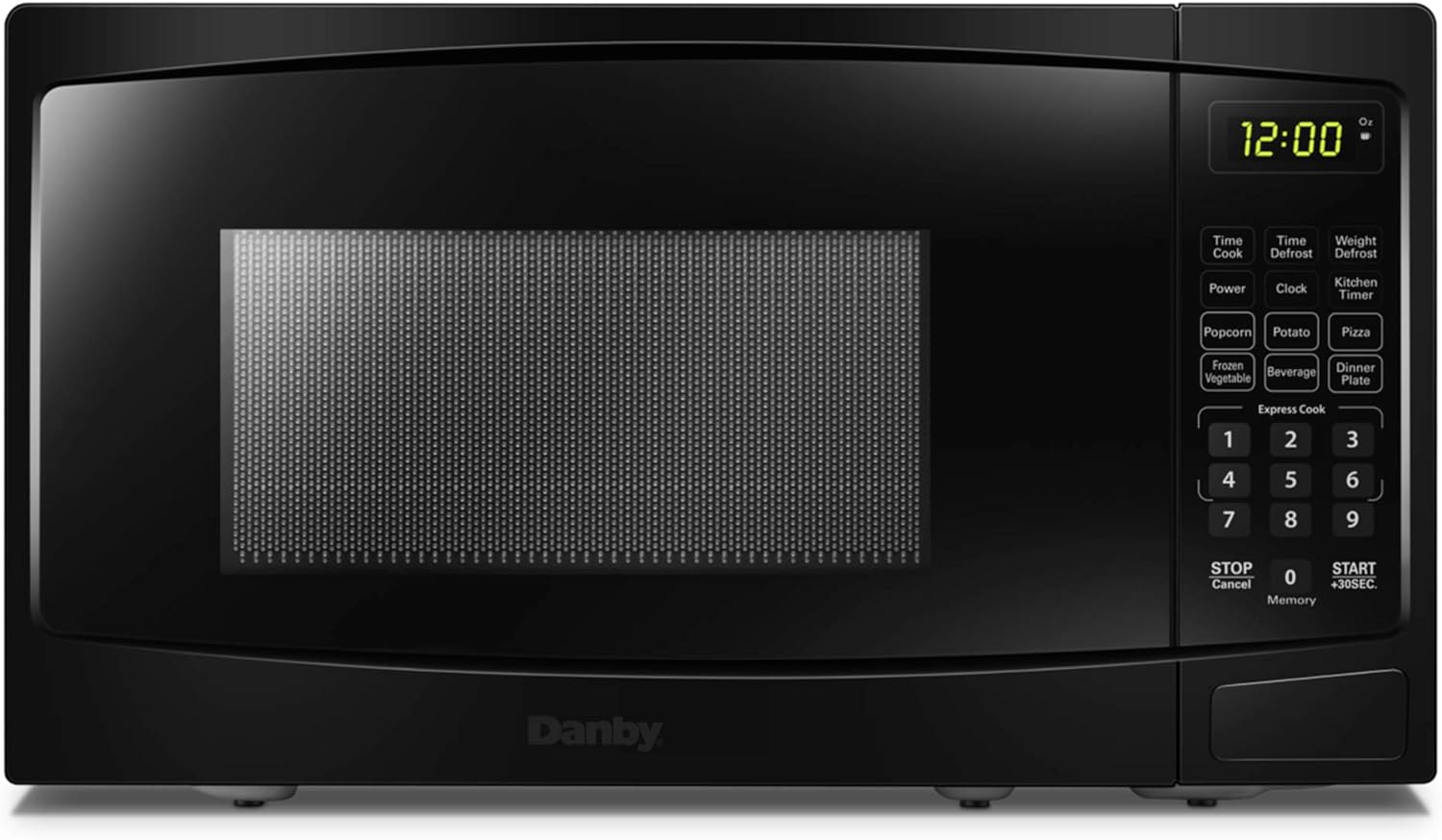 Danby DAR026A1BDD-6 2.6 Cu.Ft. Mini Fridge, Compact Refrigerator for Bedroom, Office, bar, countertop, E-Star Rated in Black & 0.7-cu. ft. Countertop Microwave, Black (DBMW0720BBB)