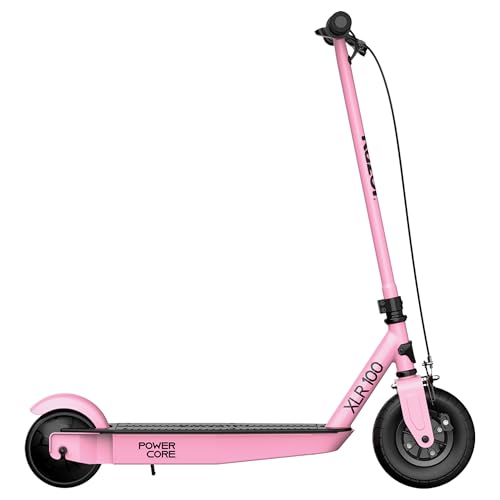 Razor Power Core XLR 100 Electric Scooter Outdoor Ride-On Toy for Ages 8+, Up to 10 MPH, 8" Pneumatic Front Tire, 90W High-Torque Hub Motor
