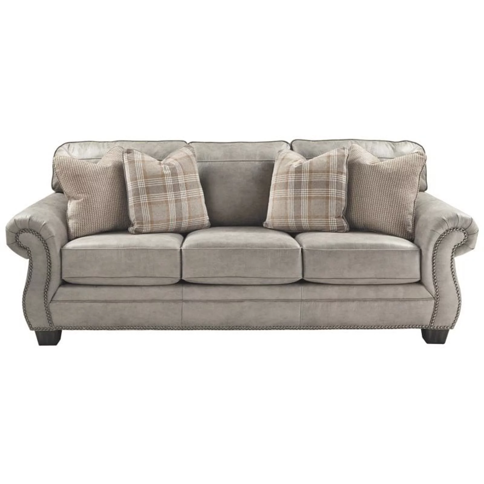Signature Design by Ashley Olsberg Queen Sleeper Sofa in Steel