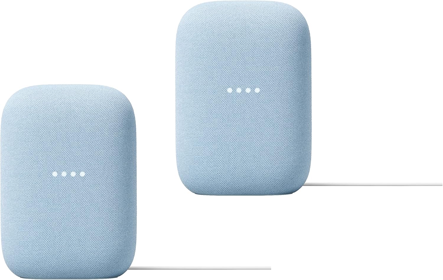 Google - Audio Smart Speaker with WiFi and Bluetooth Streaming (2-Pack: Sky)