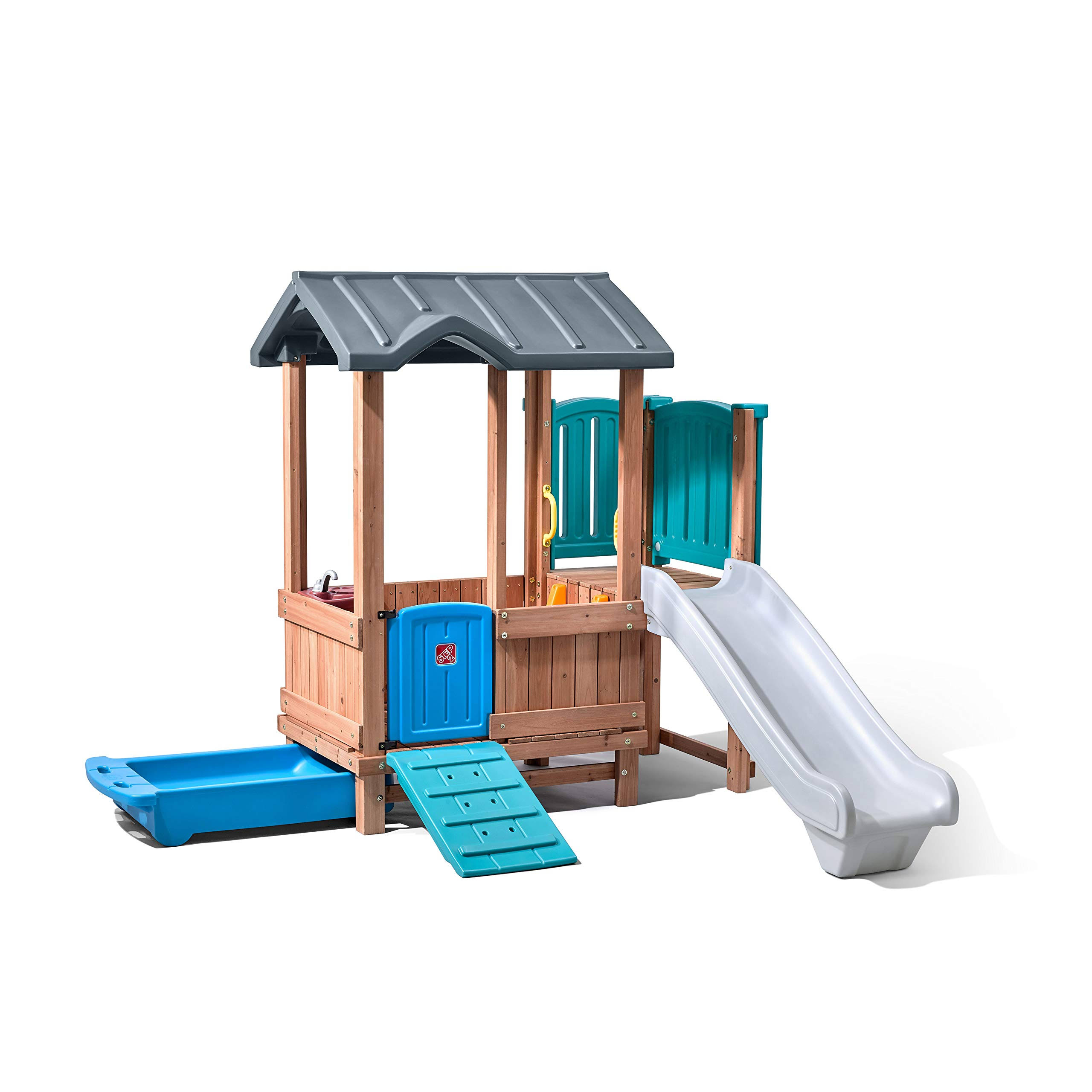 Step2 Woodland Adventure Playhouse u0026 Slide