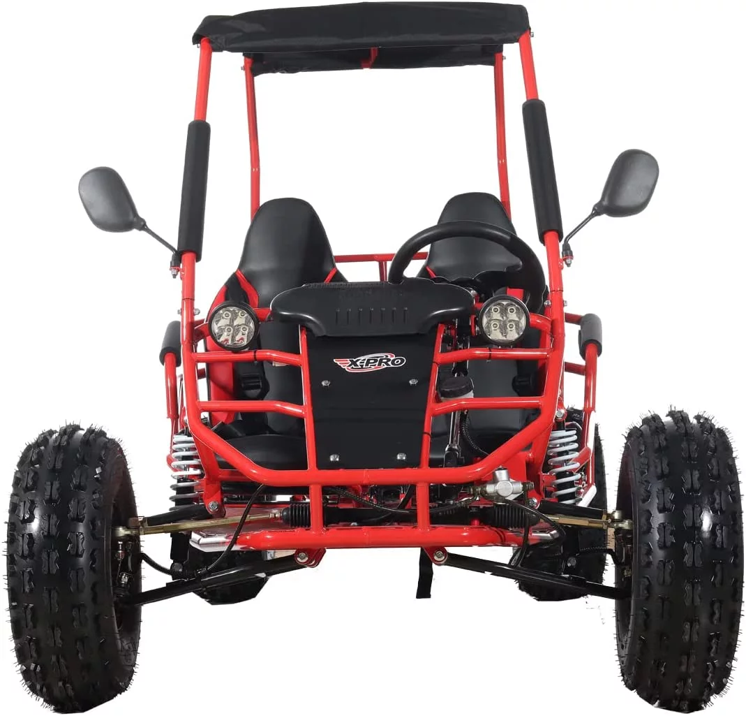 X-Pro Brand New 125cc Gas Powered Go Kart 3 Semi-Automatic Transmission w/Reverse Big 18"/19" Wheels