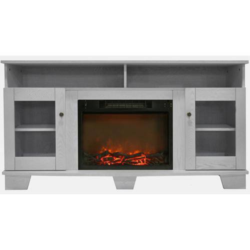 Cambridge Savona Electric Fireplace with Entertainment Stand Multicolor LED Flame Display Cherry