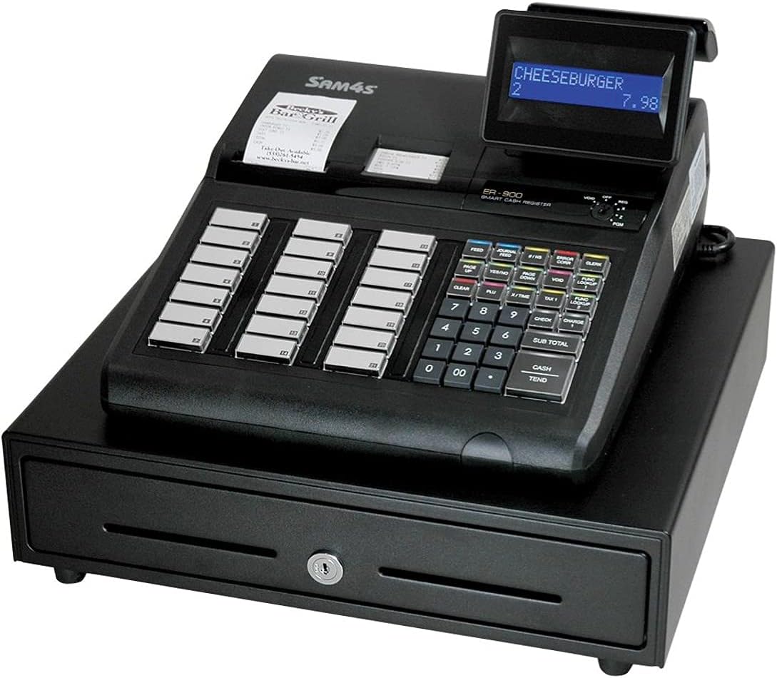 SAM4s ER-925 Cash Register with Raised Keyboard, with Receipt Printer