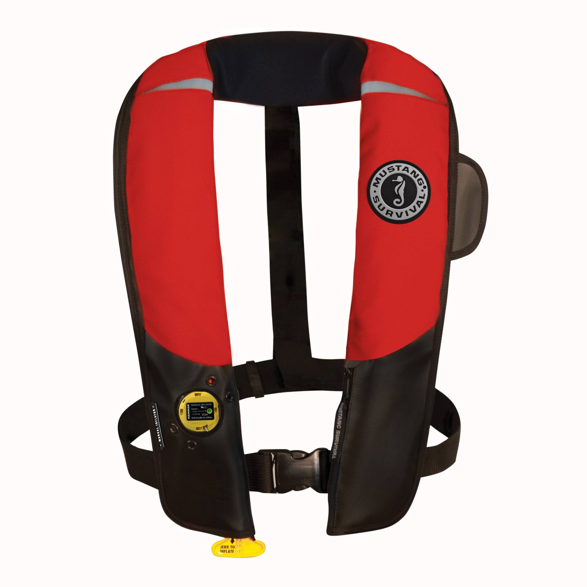 Mustang Pilot 38 Inflatable PFD Manual Hit - Red-Black