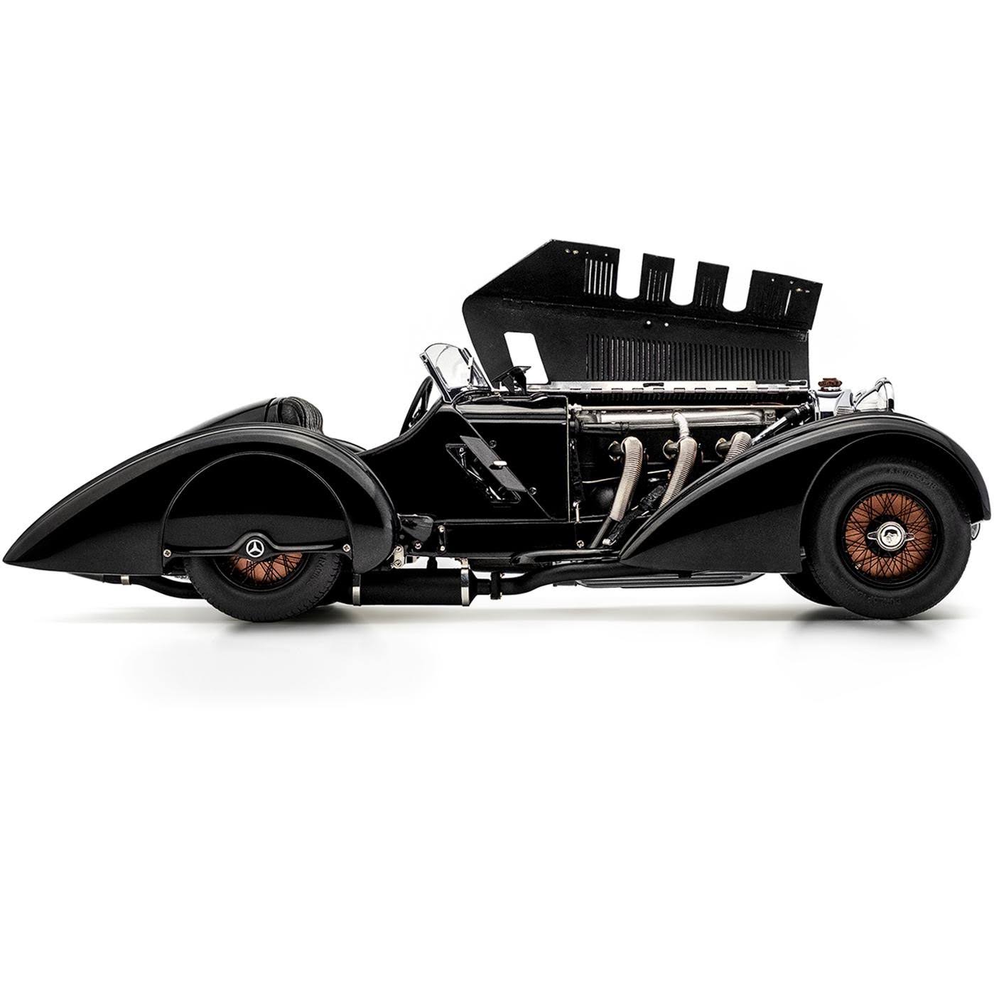 1932 Mercedes Benz SSK Trossi The Black Prince 1/18 Diecast Model Car by CMC