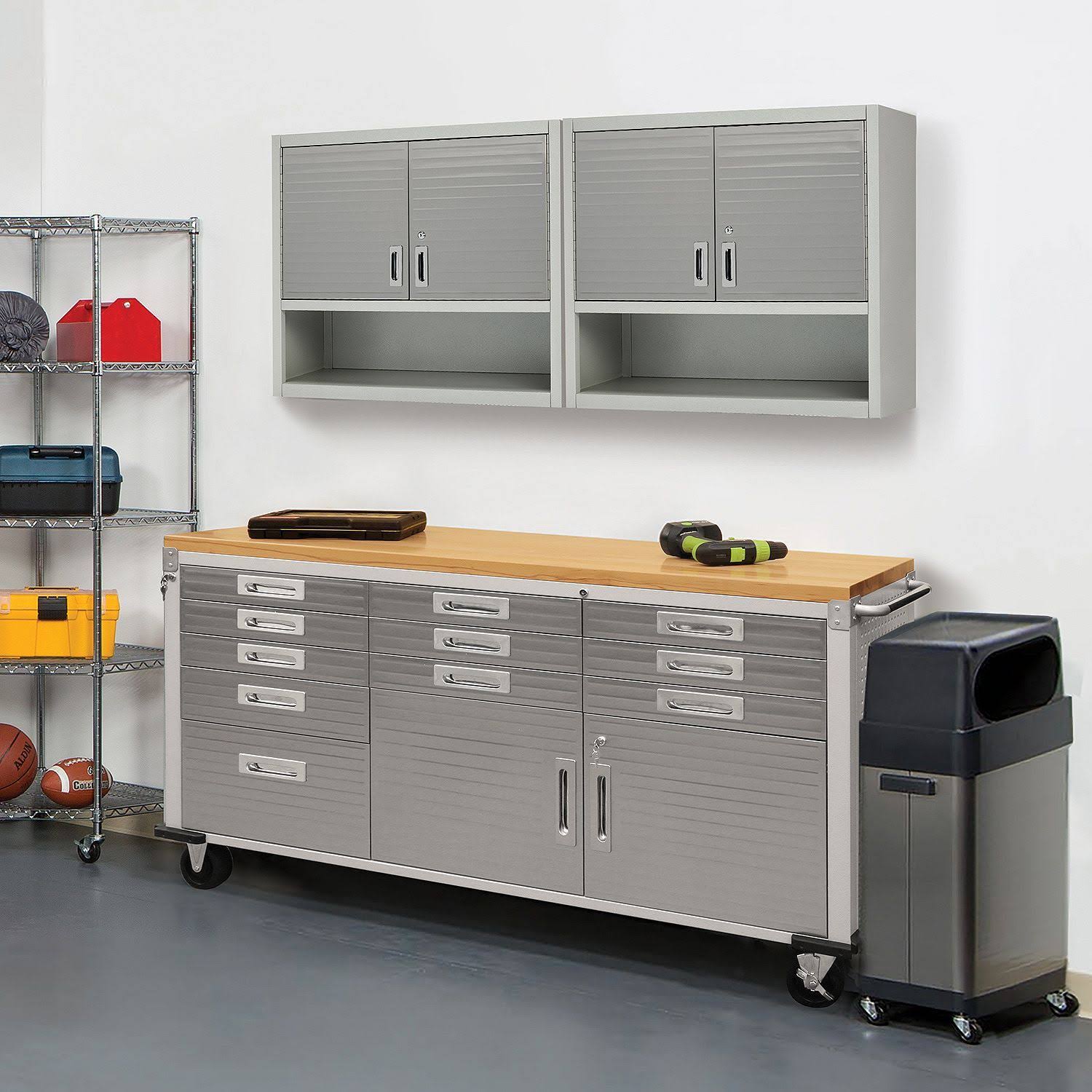 Seville Classics UltraHD Wall Cabinet with Open Shelf