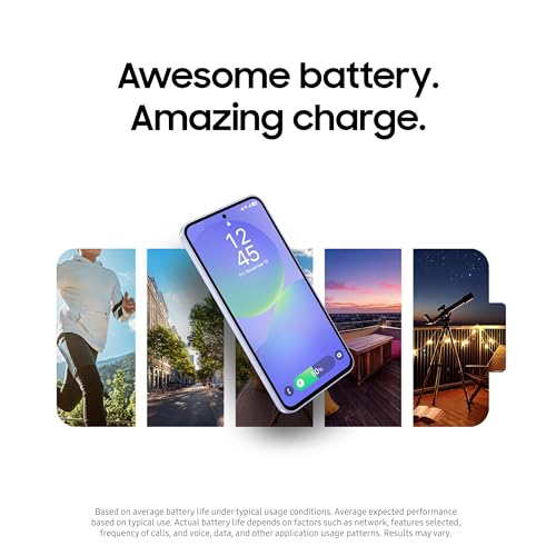SAMSUNG Galaxy A36 5G A Series Cell Phone, 128GB Unlocked Android Smartphone, AMOLED Display, Rugged Design, US Version, 2025, US 1 Yr Manufacturer Warranty, Awesome Lavender