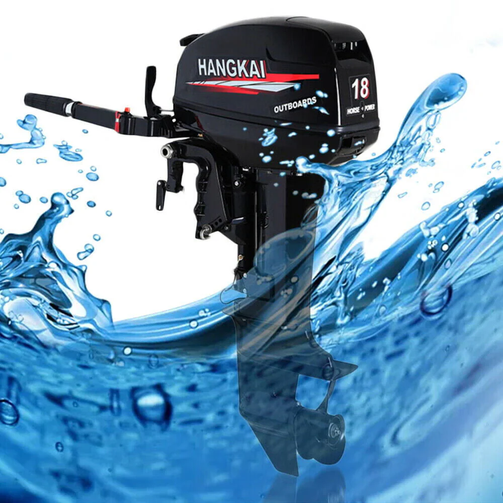 Wuzstar 18HP 2-Stroke Outboard Motor Fishing Boat Engine Water Cooling CDI R/min