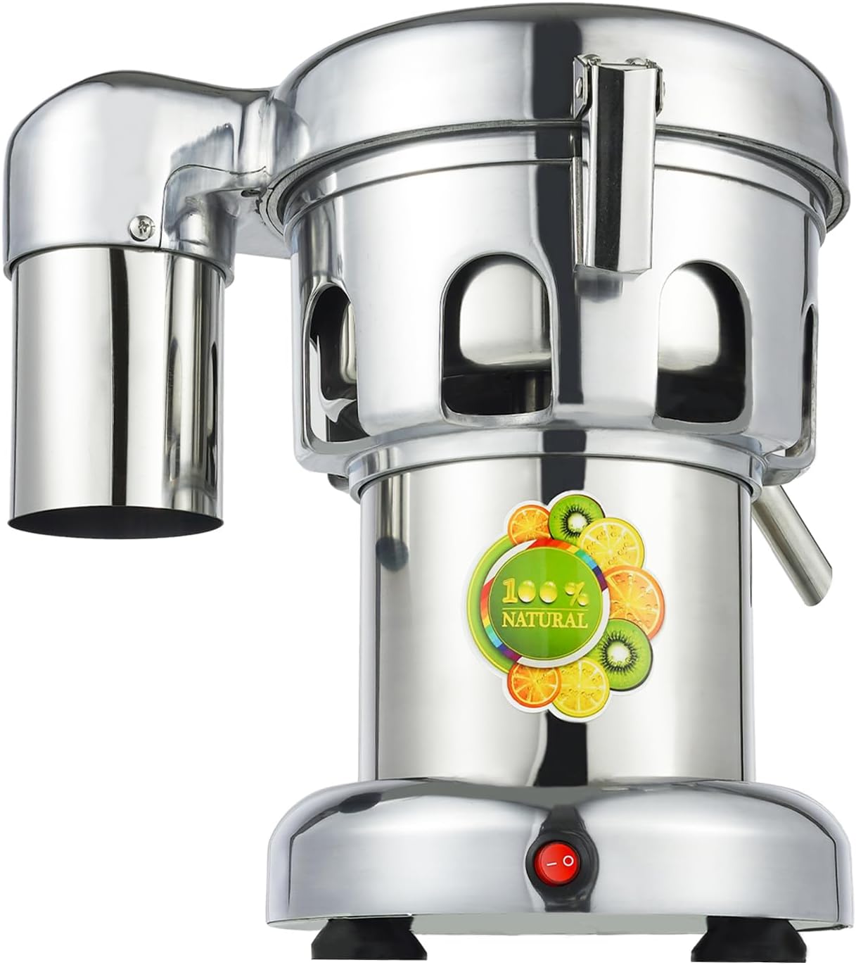 Commercial Juicer Machine 110V 370W Electric Fruit Juicer Machine Stainless Steel Centrifugal Juice Extractor 0-100Kg / Hr Juice Extractor for Nutrient Fruits and Vegetables