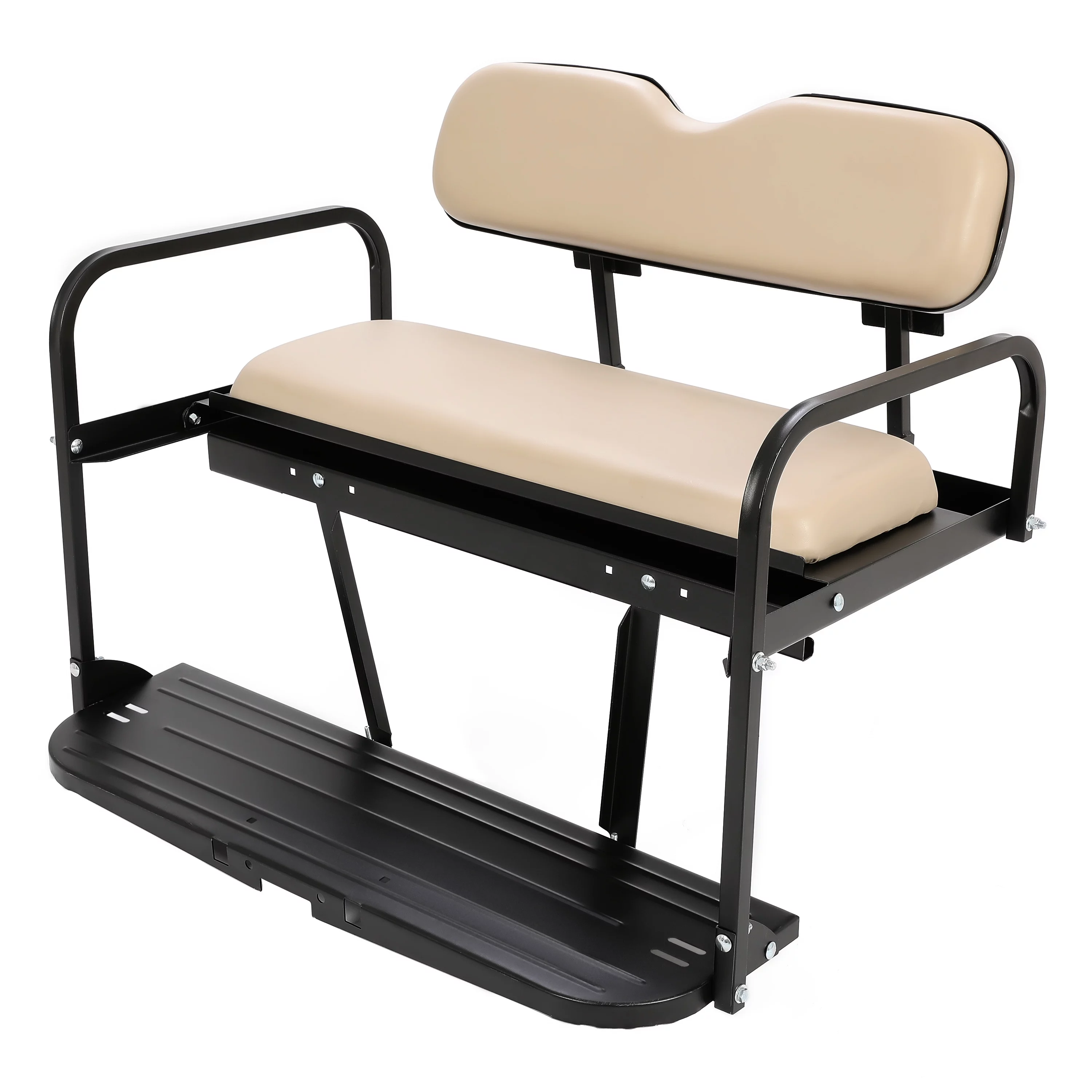 HECASA Rear Back Seat Kit for EZGO Marathon Pre-1994 Golf Cart Tan Flip Folding