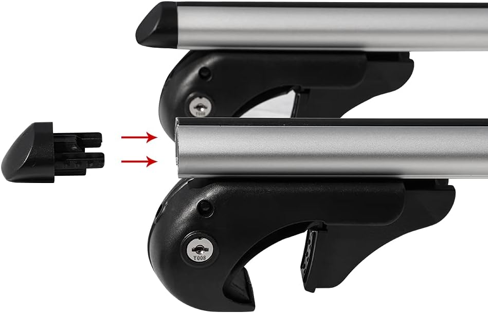 Summates Universal Roof Top Cargo Racks Cross Bars -1Pair (47“ Cross Bar)