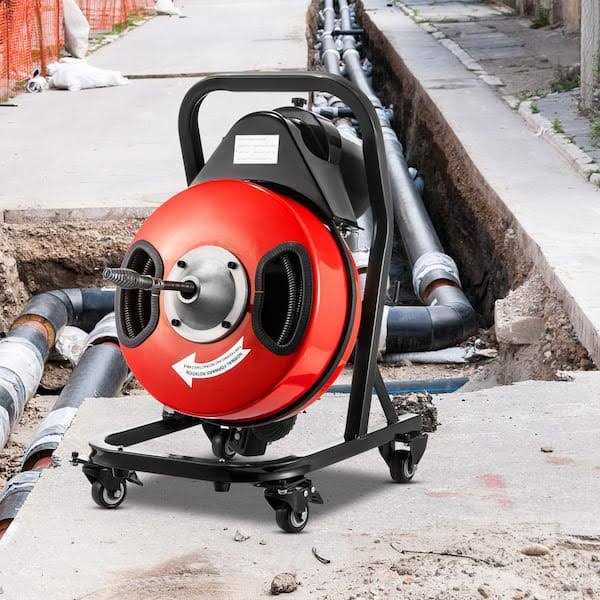 VEVOR Drain Cleaner Machine Electric Drain Auger 50FTx1/2In - Shop Hardware Tools Online Store