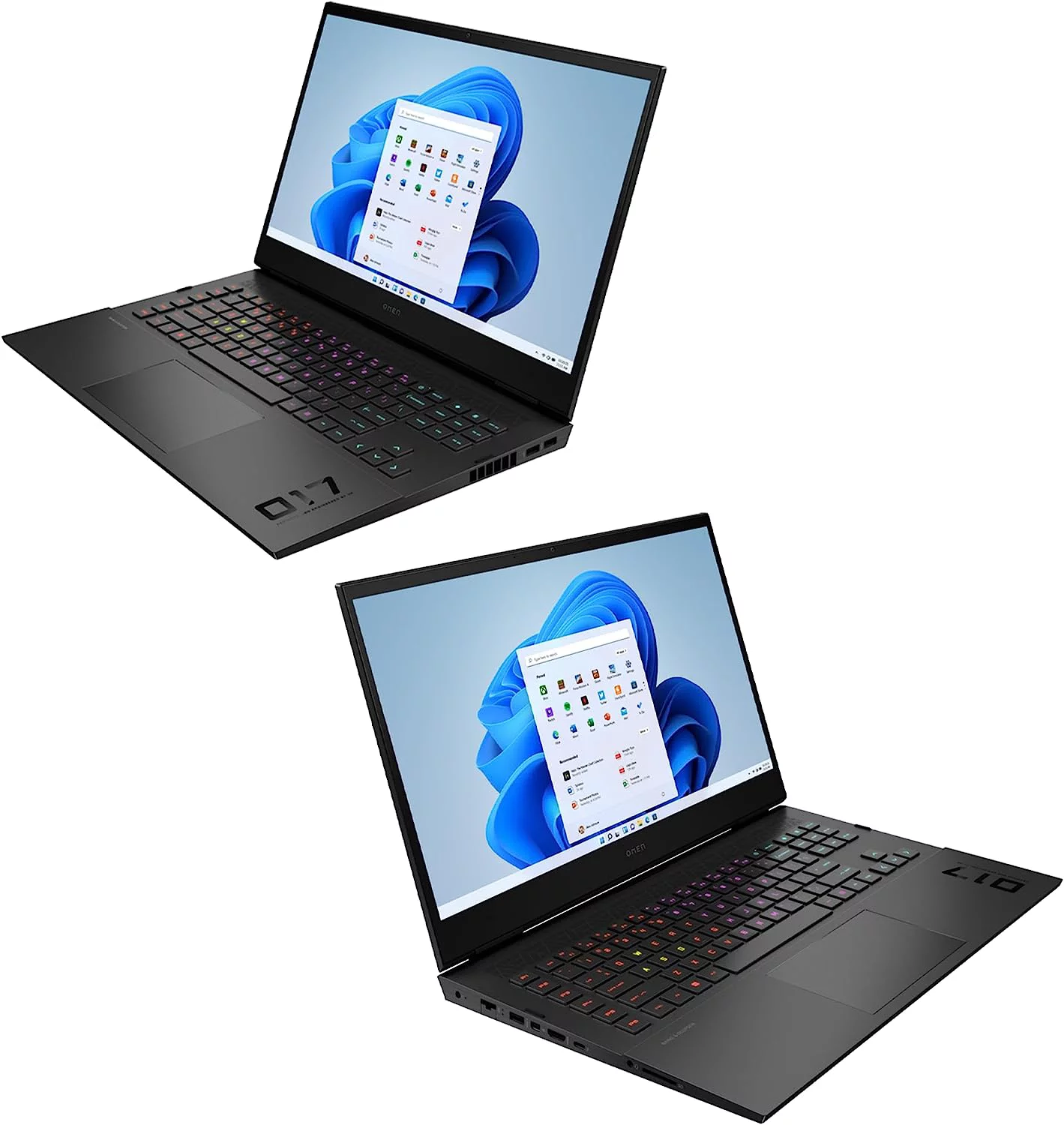 HP OMEN 17.3" 165Hz Gaming Laptop, Intel 12th Core i7-12700H, 32GB DDR5 RAM, 1TB PCIe SSD, NVIDIA GeForce RTX 3070Ti, RGB Backlit Keyboard, Windows 11, Shadow Black, Hotface 32GB USB CardCard