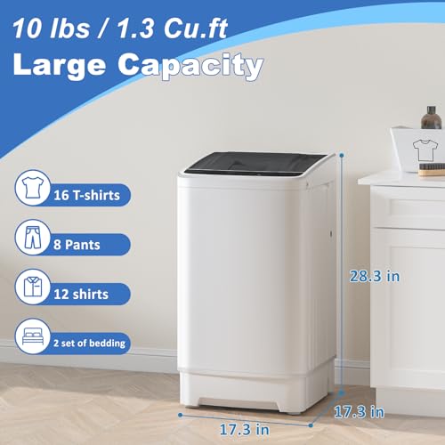 Erivess Portable Full Automatic Washing Machine with Drying