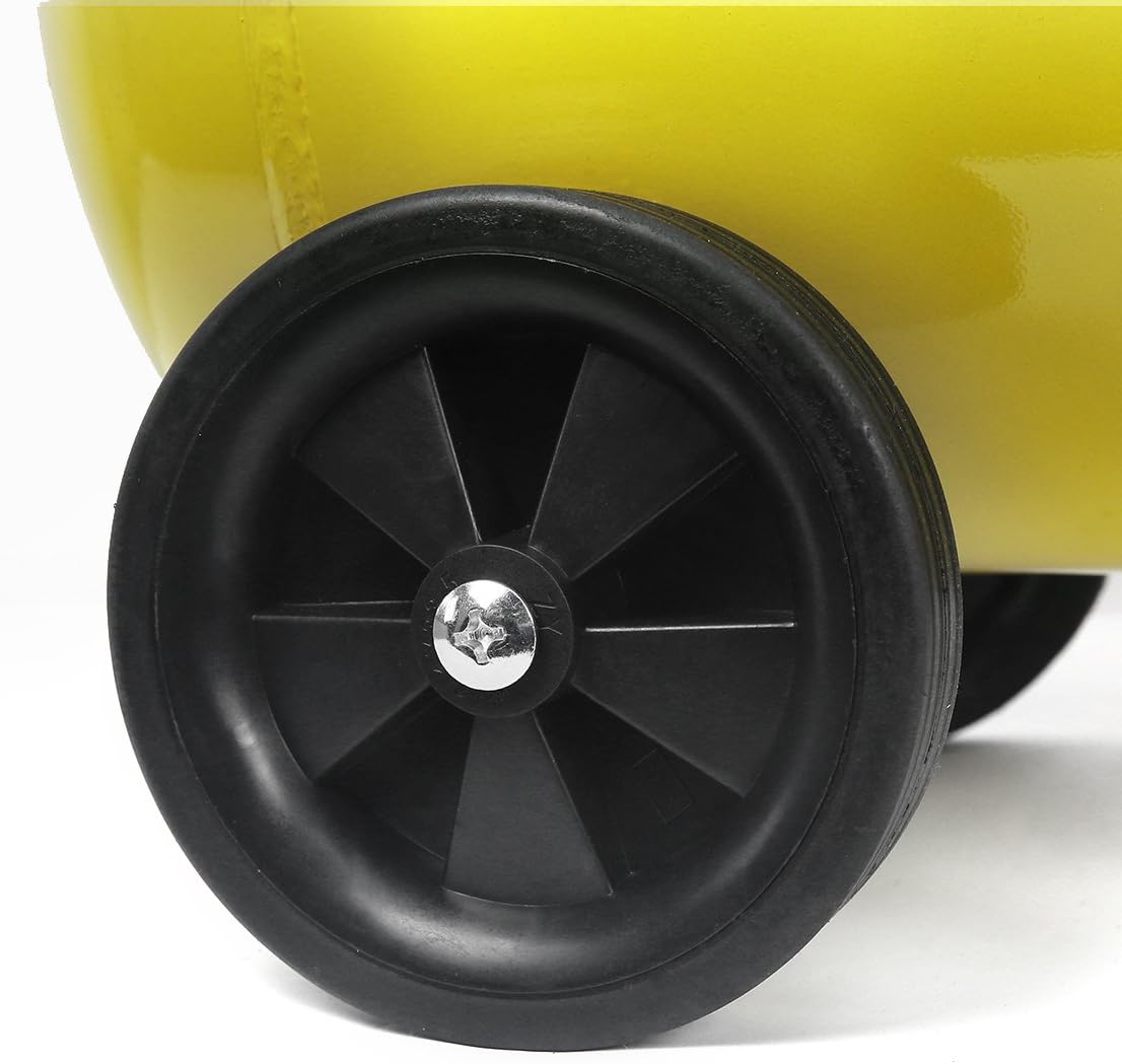 Stark USA 10-Gallon Portable Air Compressor Horizontal Tank 3.5HP Air Compressor Quiet Compressor w/Wheel, Yellow