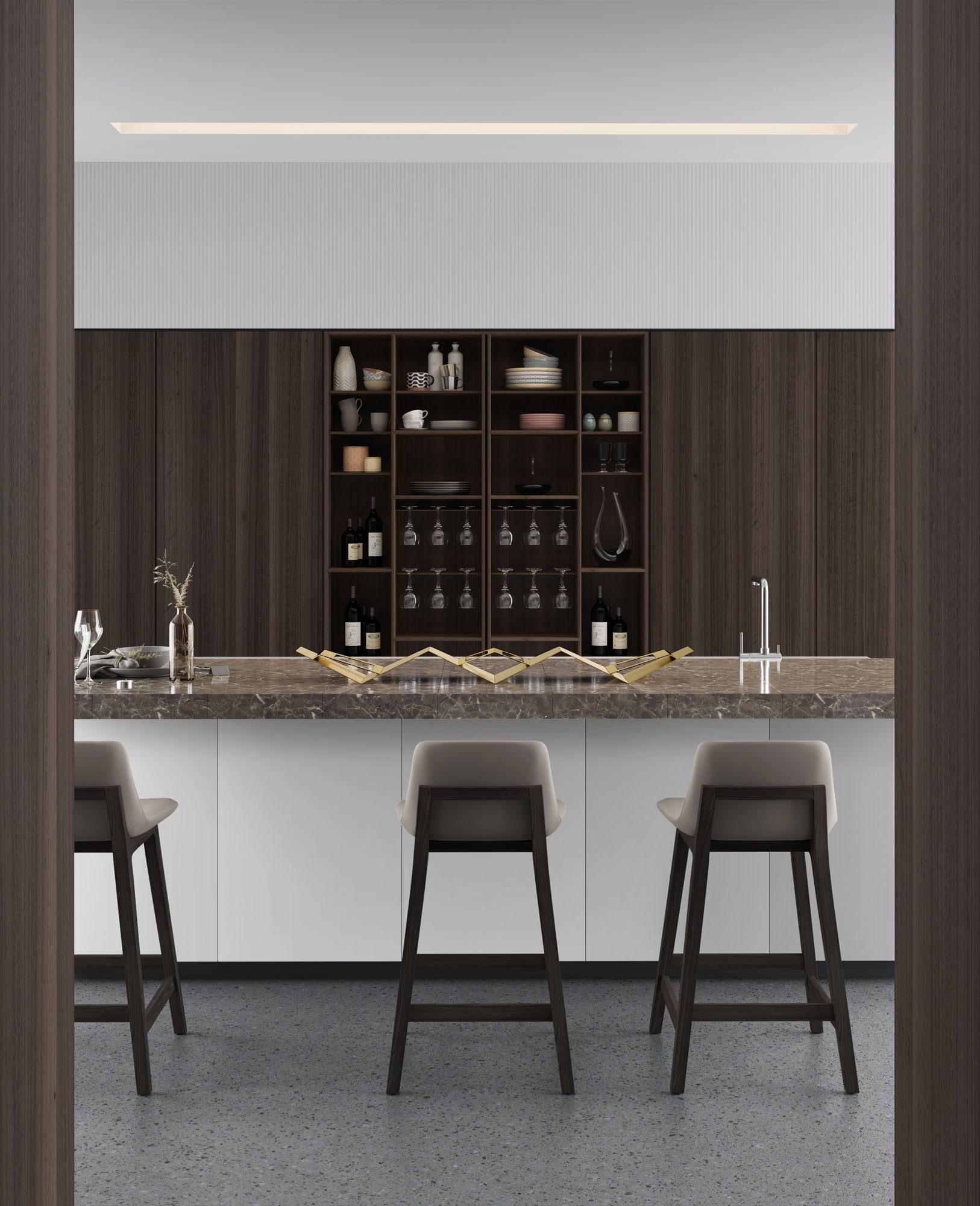 Modloft Mercer Counter Stool - Graphite Eco Leather