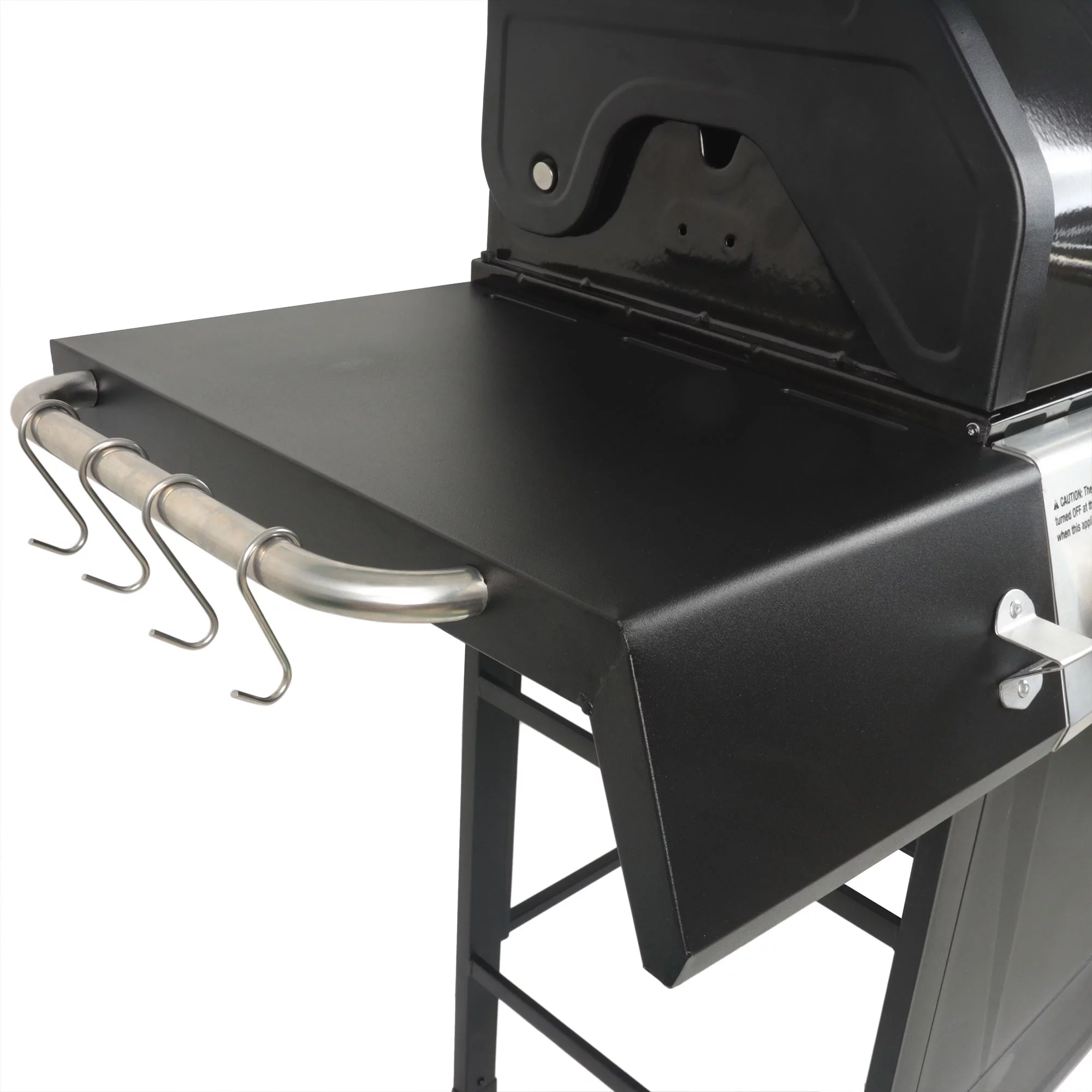 Grill Boss 4-Burner Gas Grill w/ Side Burner, Cover, and Side Shelves