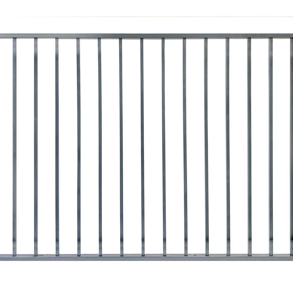 Stratco 4 ft. x 6 ft. Slate Grey Metal EZI Fence Panels