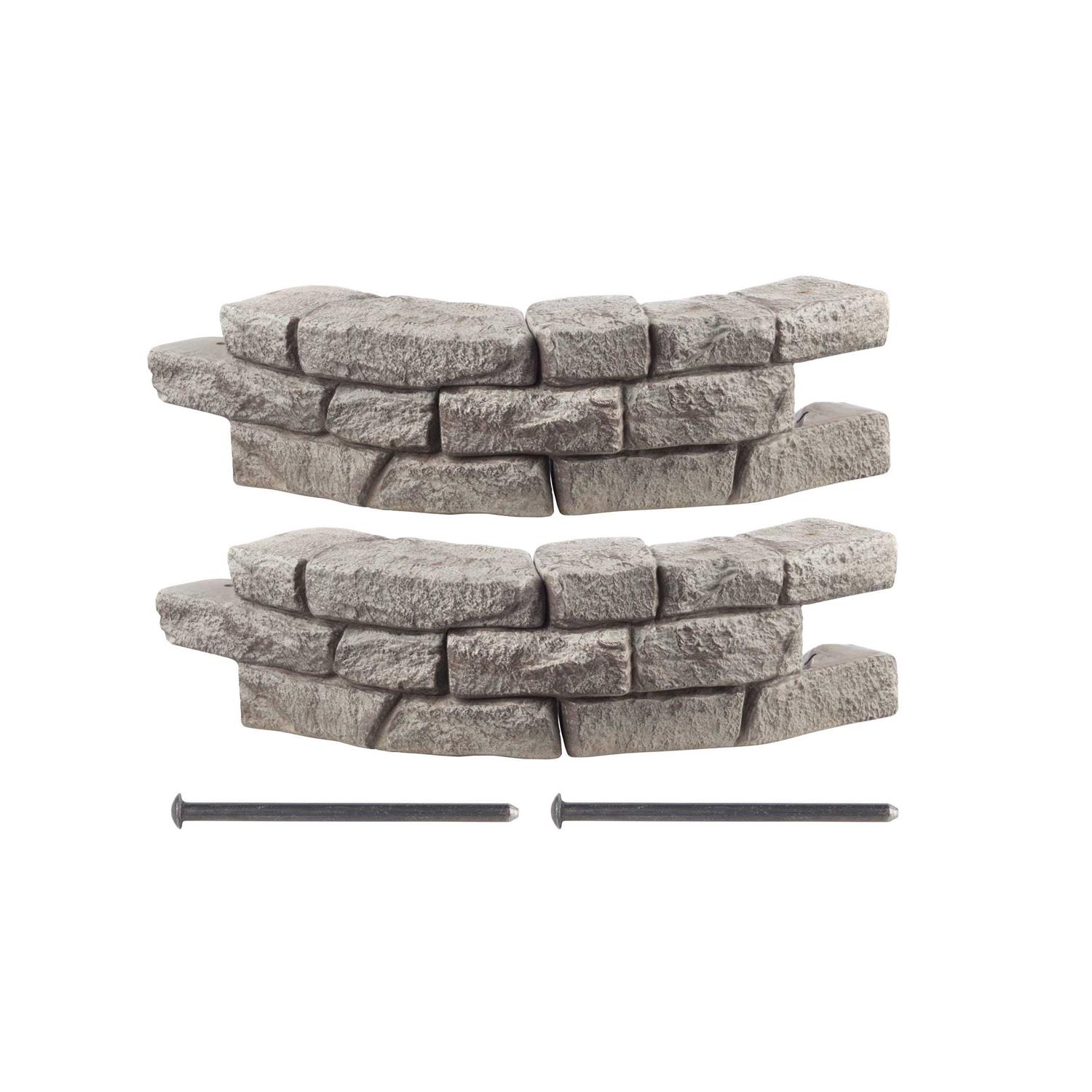 RTS Home Accents Rock Lock Raised Garden Bed Curved Rock - Shop Hardware Tools Online Store
