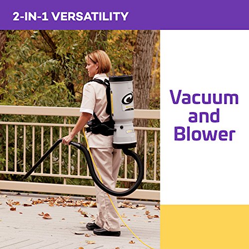 ProTeam Commercial Backpack Vacuum, MegaVac Vacuum Backpack with Blower Tool