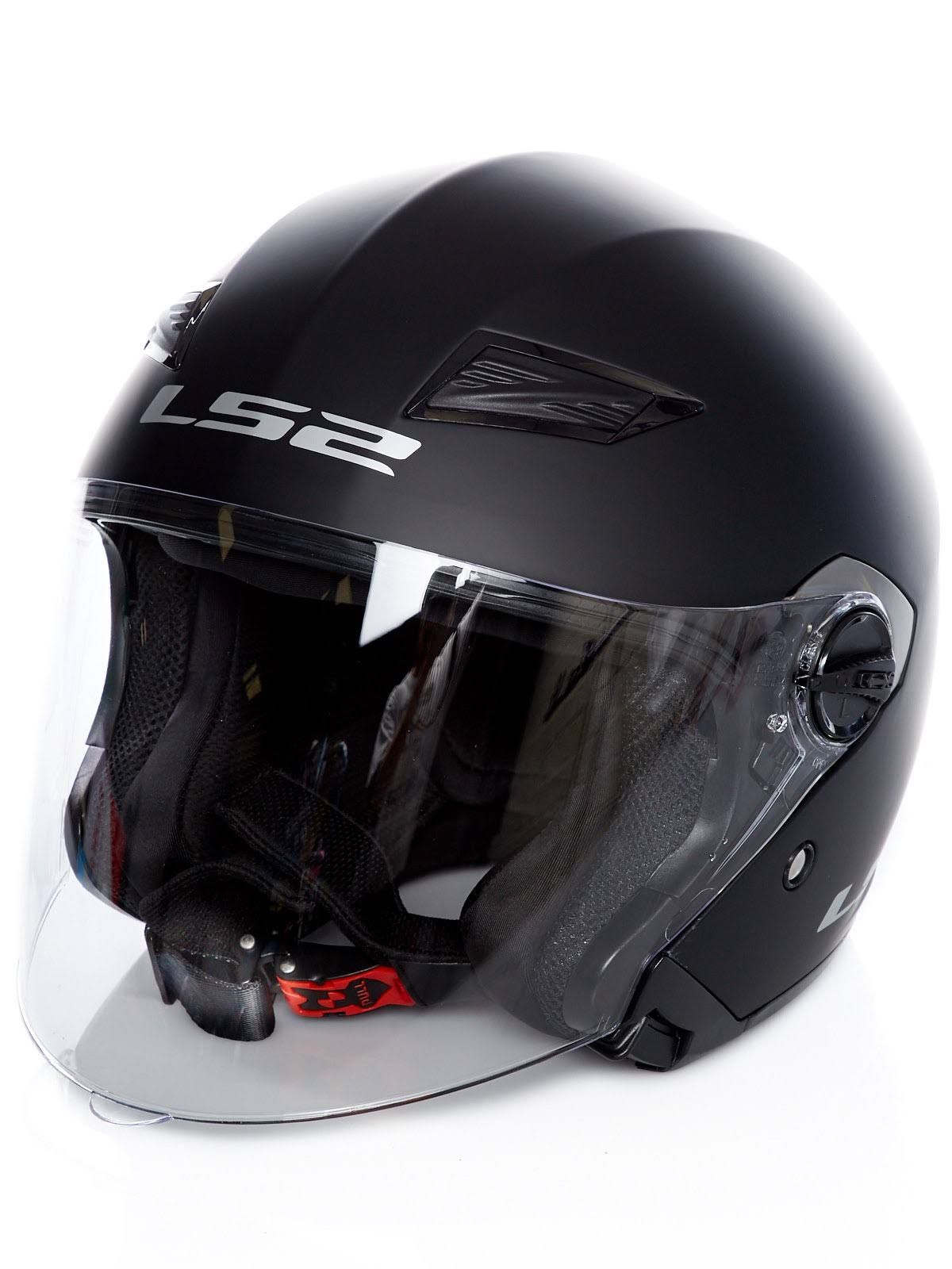 LS2 OF569 Track Jet Helmet, Black, Size XL