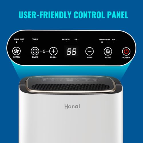 Dehumidifier for Home & Basement Small Dehumidifiers with Drain Hose for Medium to Large Room