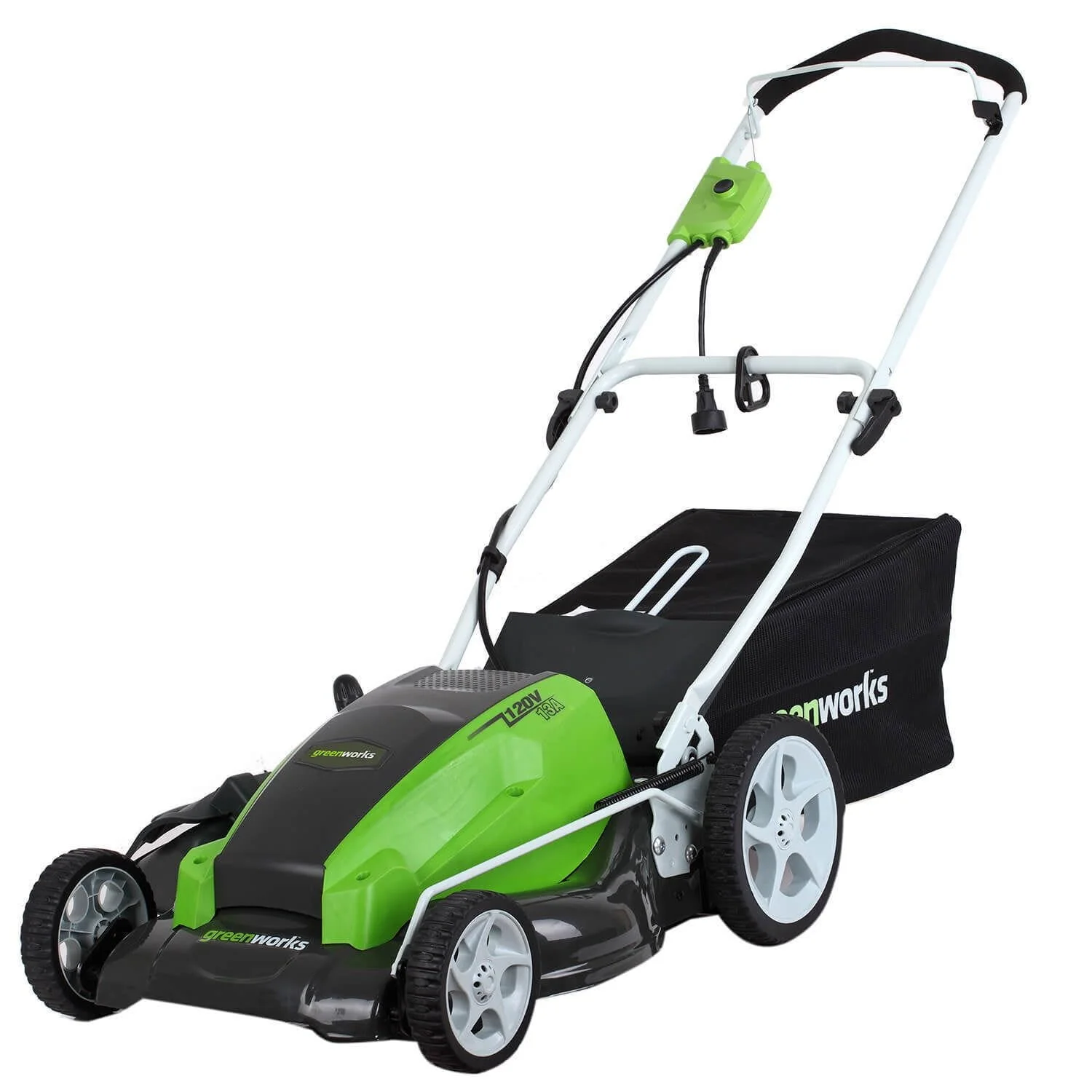 Greenworks 13 Amp 21 Corded Electric Walk-Behind Push Lawn Mower 25112