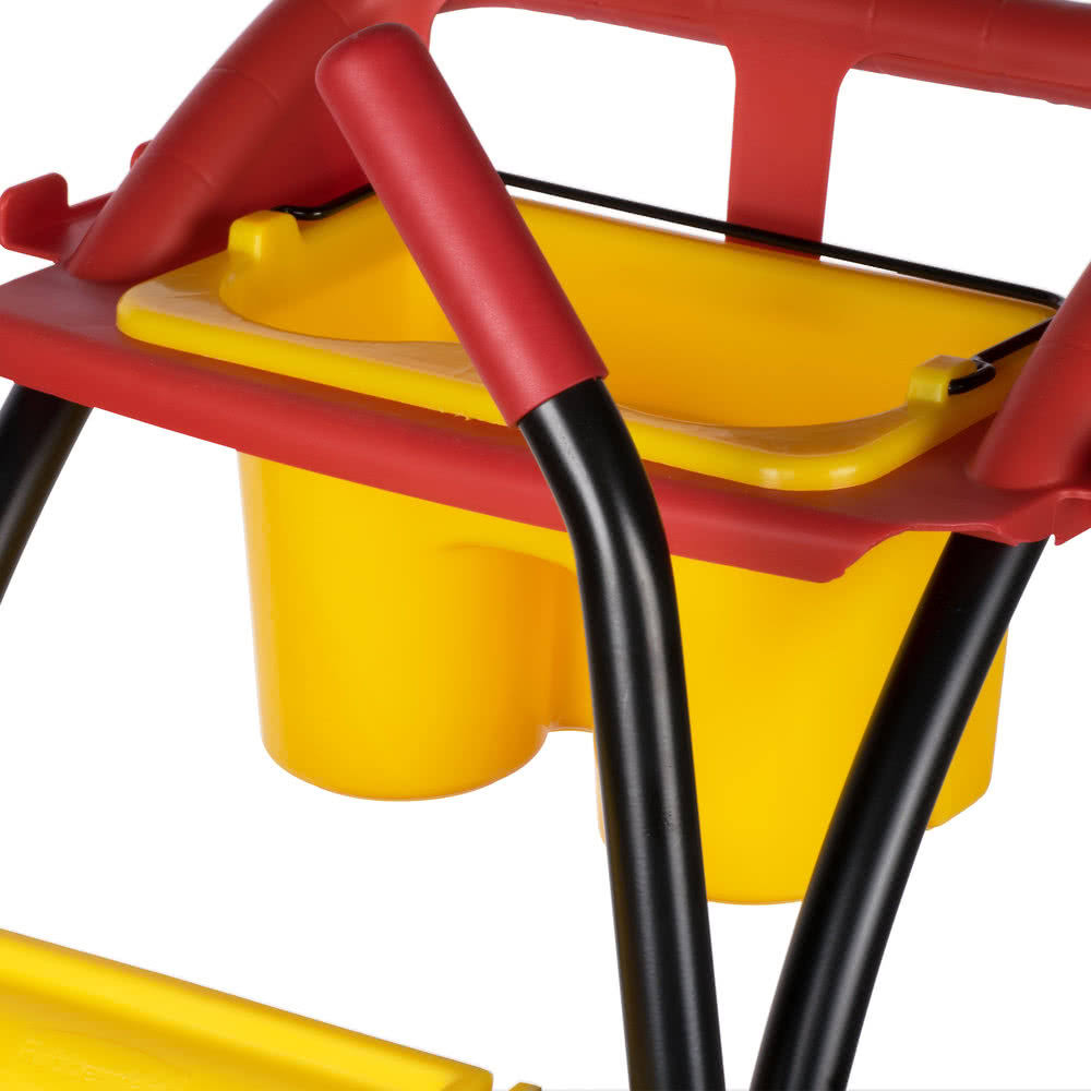 Rubbermaid Commercial WaveBrake 35 Quart Mopping Trolley Side Press Yellow