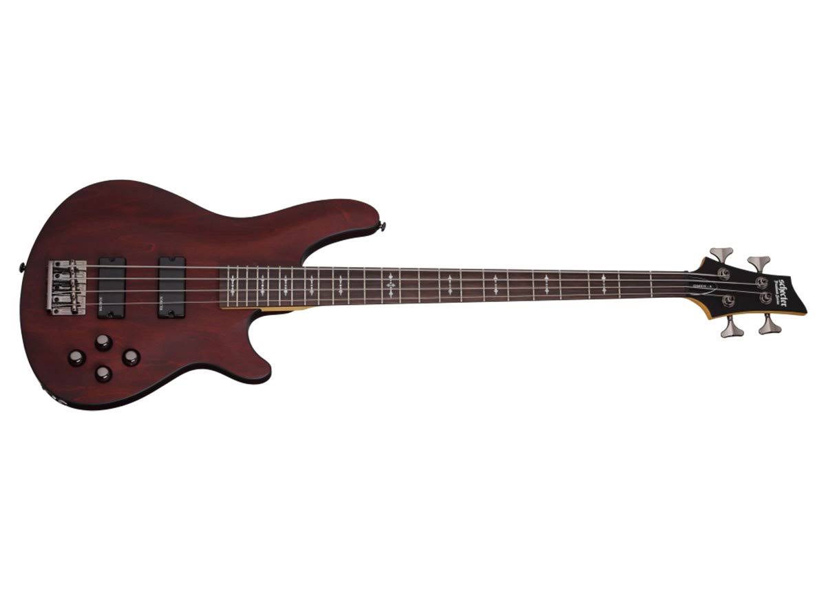 Schecter Omen-4 Electric Bass Guitar Walnut Satin