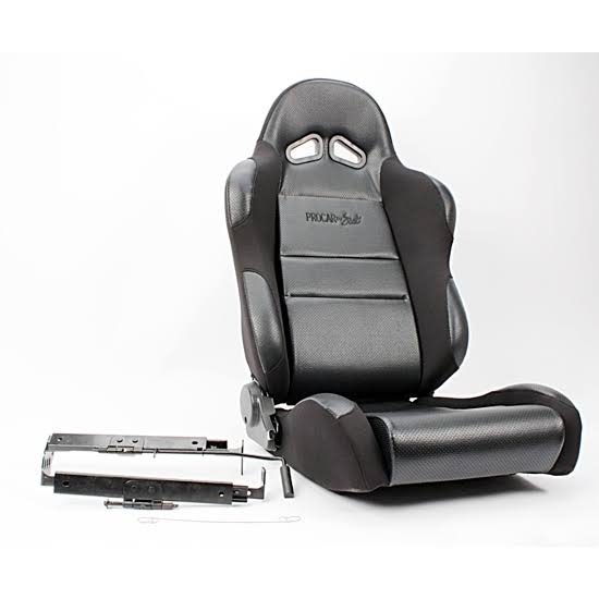 Scat Enterprises 80-1605-61l Sportsman Racing Seat - Left - Black Vinyl/Vlour