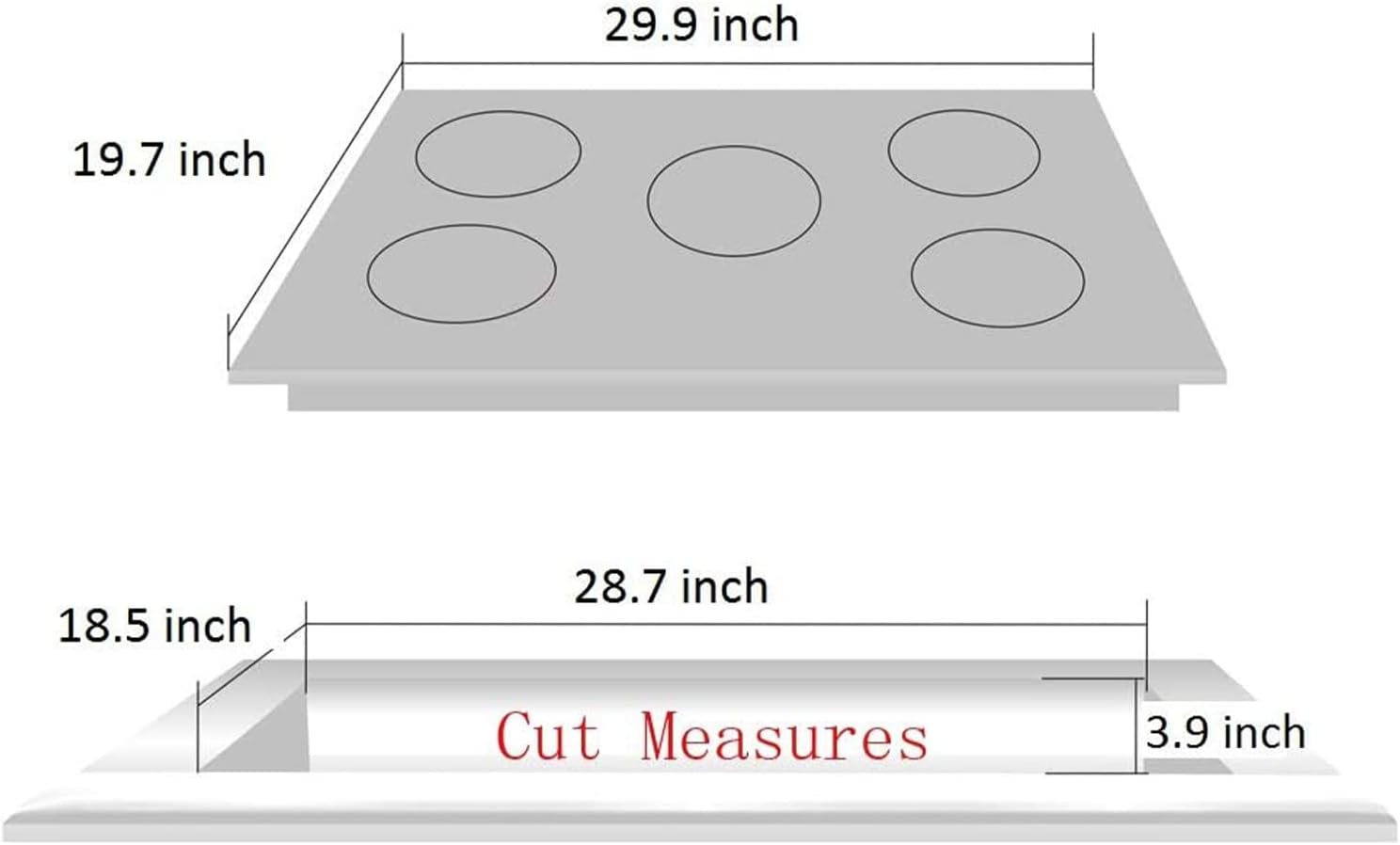 30 Inch Gas Cooktop DT57043 Built-in Stainless Steel 5 Burners Gas Stovetop LPG/NG Convertible Dual Fuel Gas Hob