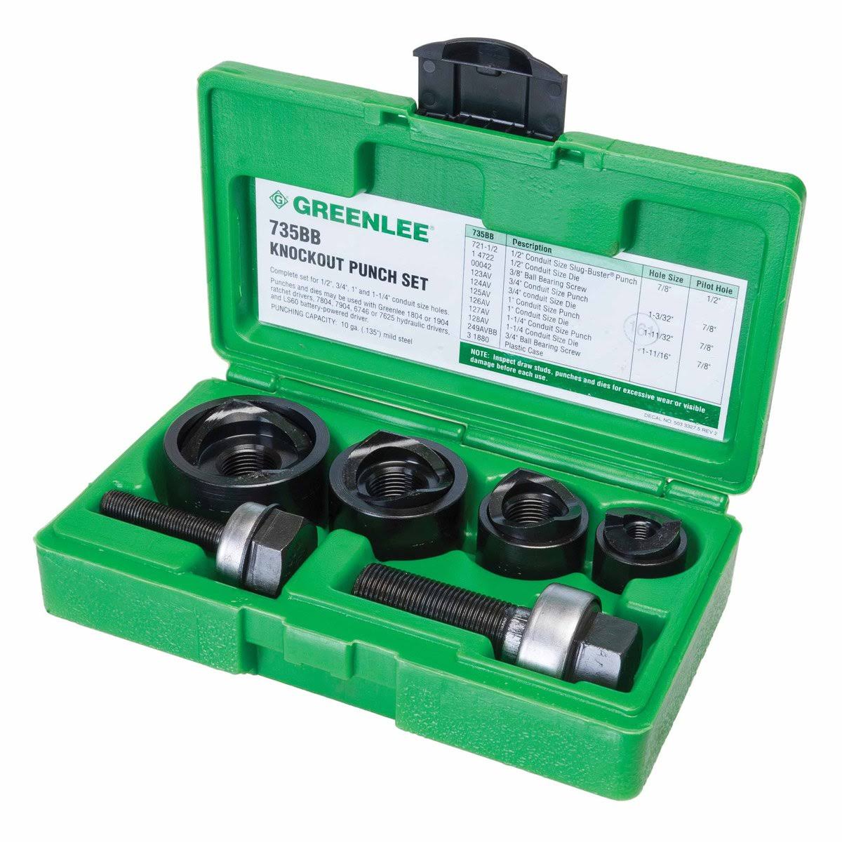 Greenlee Round Knockout Punch Kit 735BB