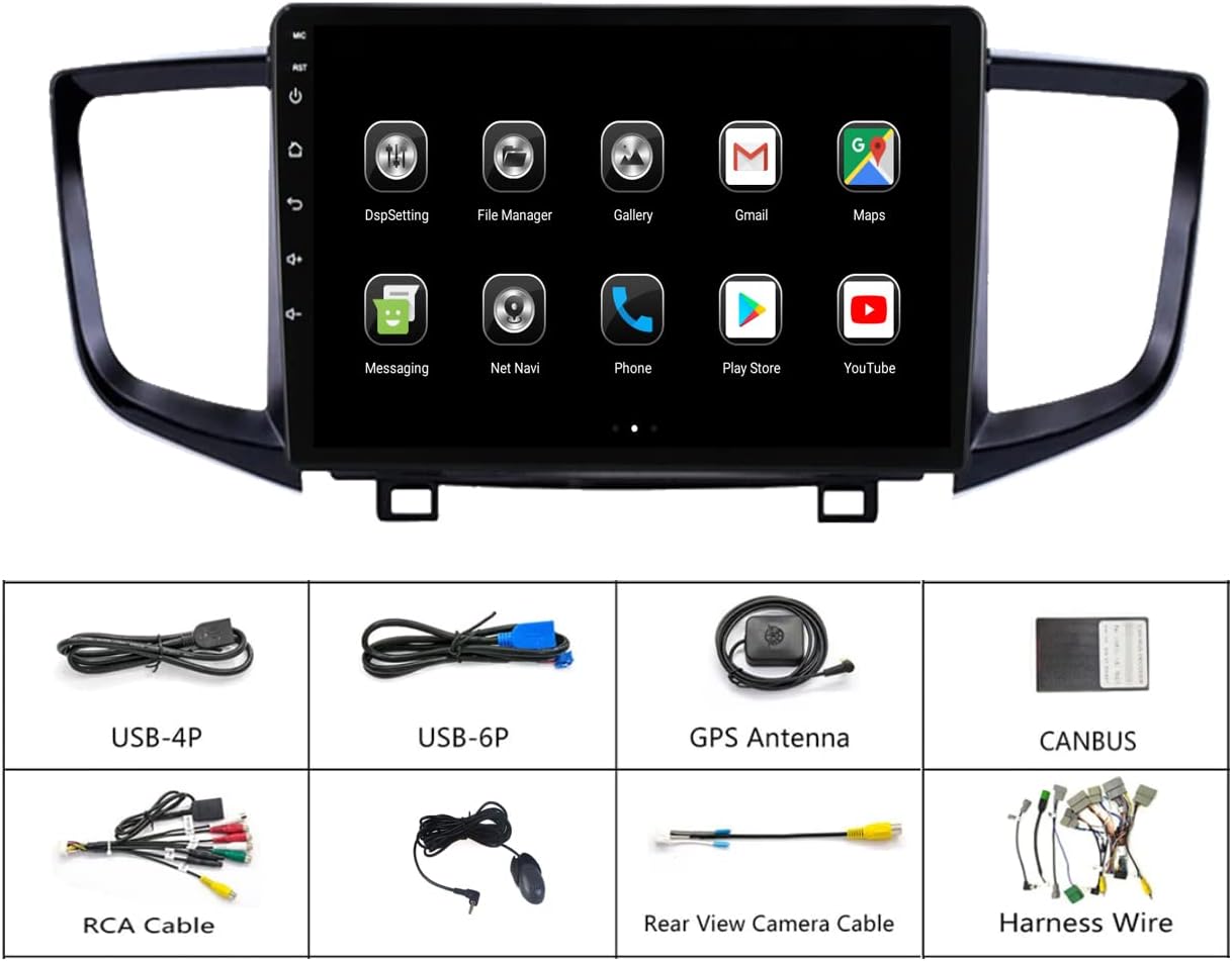 Radio for Honda Pilot Android Stereo 2016-2021 IPS 9inch Touch Screen 2G RAM 32G ROM Build in Wireless carplay Free Camera