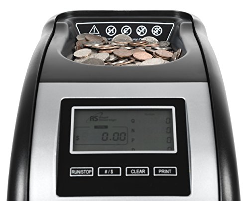 Royal Sovereign 4 Row Electric Coin Counter With Patented Anti-Jam Technology & Digital Counting Display