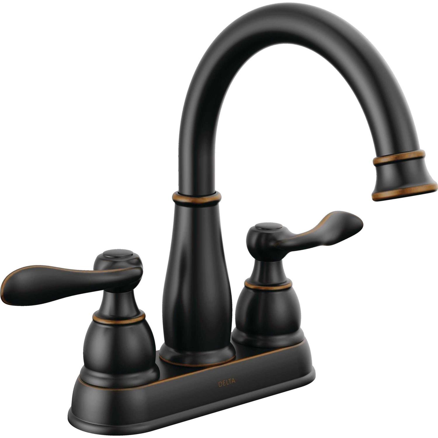 Delta Windemere Oil Rubbed Bronze Centerset Bathroom Sink Faucet 4 - Shop Hardware Tools Online Store