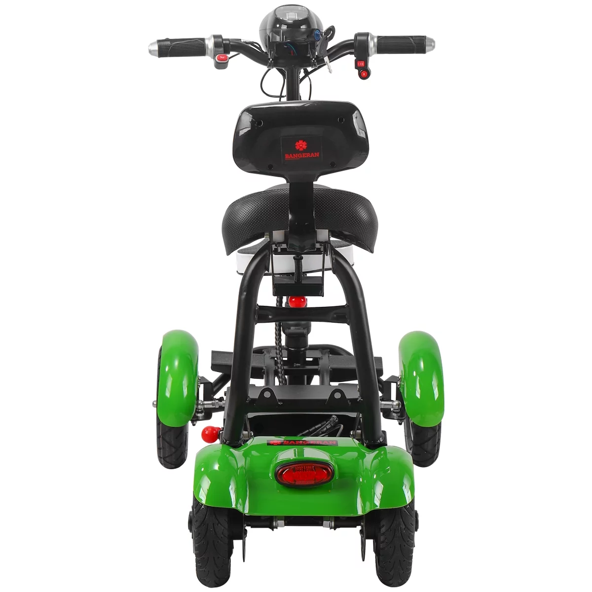 Bangeran Electric Mobility Scooter, 4 Wheel Foldable Portable, Up to 12 Miles - Blue