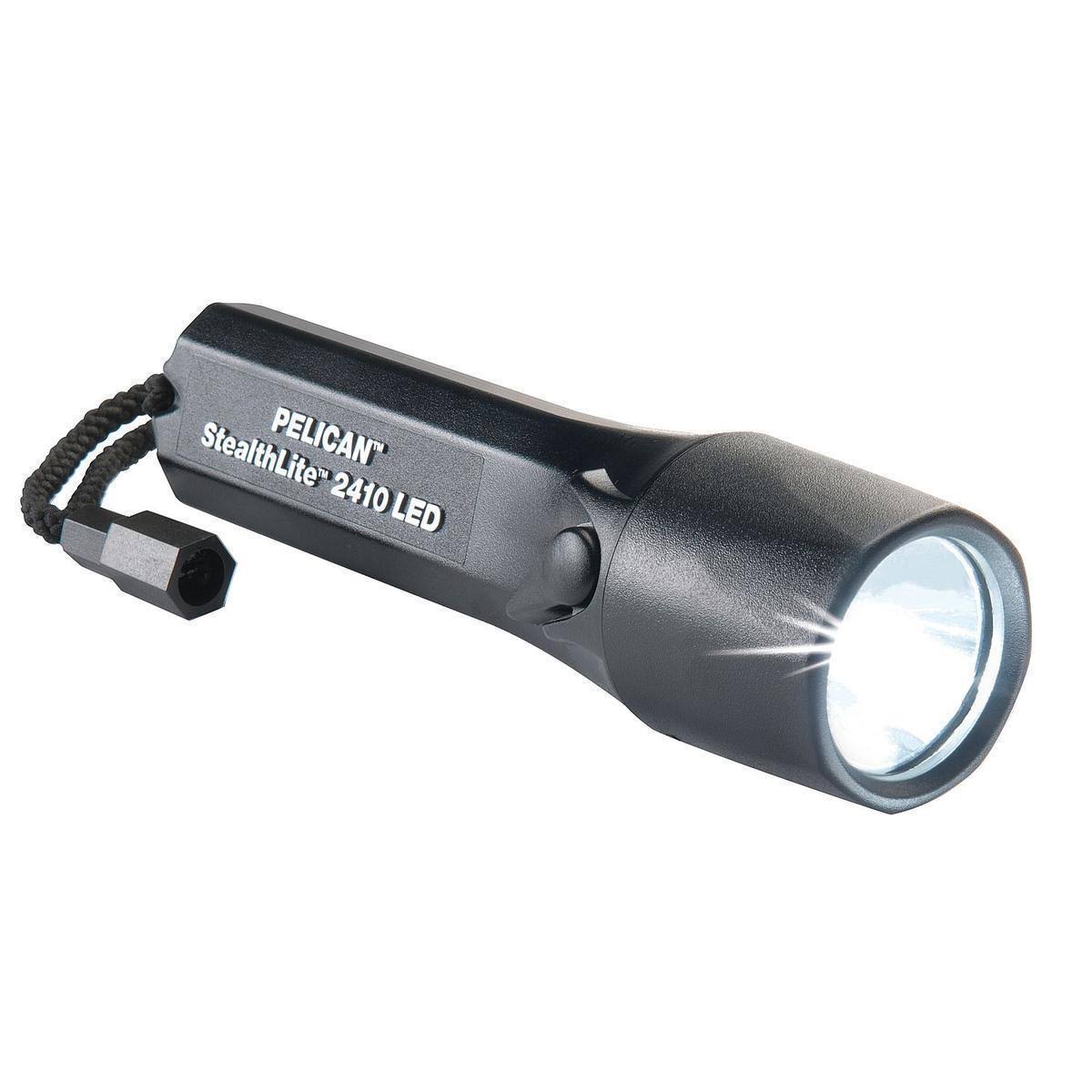 Pelican LED 126 Lumens Industrial Black Handheld Flashlight, 2410