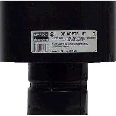 DuraVent 3PVL-X6 3 x 6 in. PelletVent Chimney Adapter - Shop Hardware Tools Online Store