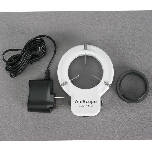 Amscope 7X-45X Dissecting Circuit 144-LED Zoom Stereo Microscope with 3MP Digital Camera