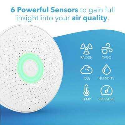 Airthings Wave Radon Battery Operated Smart Radon Detector - Shop Hardware Tools Online Store