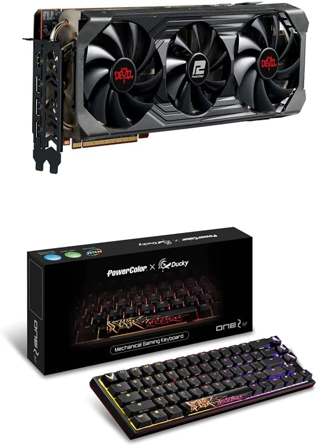 PowerColor Red Devil AMD Radeon RX 6600 XT Gaming Graphics Card with 8GB GDDR6 Memory, Powered by AMD RDNA 2, HDMI 2.1