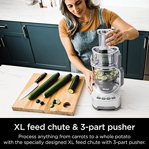 Ninja NF701 Professional XL Food Processor, 1200 Peak-Watts, 4-in-1, Chopping, Slicing/Shredding, Purees, Dough, 12-Cup Processor Bowl, 2 Blades & 2 Discs