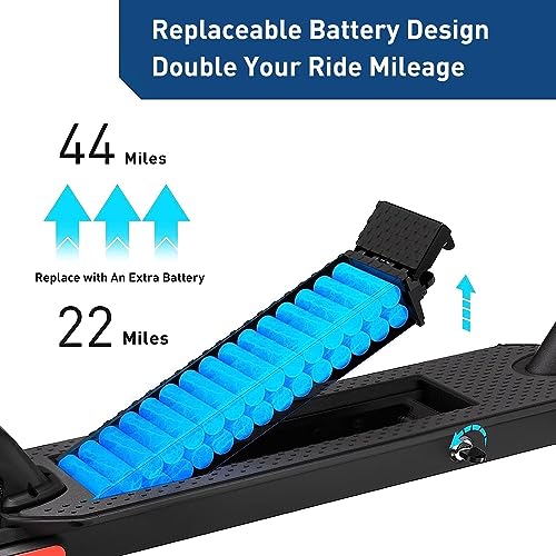 Hiboy S2 Series Electric Scooter, 8.5"-12" Tires, Up to 17-38 Miles Range, 350W/500W Powerful Motor & 19/23 MPH Portable Folding Commuting Electric Scooter for Adults with Double Braking System