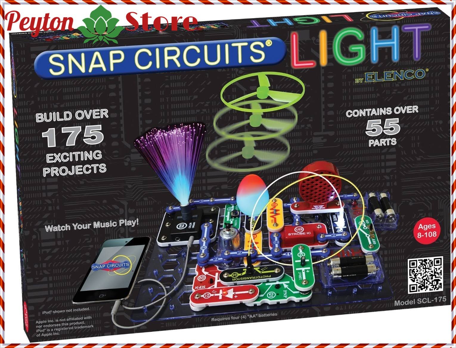 Elenco SCL-175B Snap Circuits Lights Electronics Discovery Kit