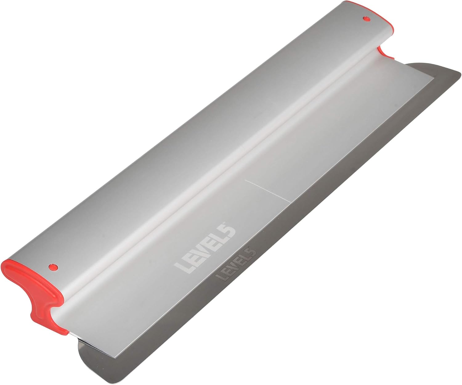 LEVEL5 14" Skimming Blade | Smoothing/Knock-Down Knife | Extruded Aluminum & European Stainless Steel Construction | High-Impact End Caps | Sheetrock Drywall Gyprock Wall-Board Plasterboard | 4-914