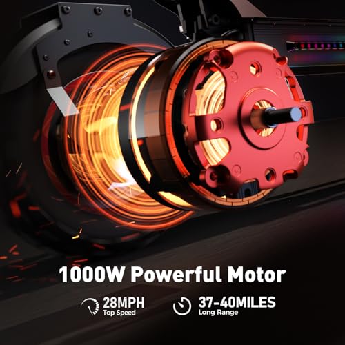 iScooter Electric Scooter Adults, 28/38 MPH Top Speed & 40/50 Miles Long Range Escooter, 10/11" Offroad Pneumatic Tire Scooters for Adults with Cruise Control, Dual Suspensions, Foldable E-Scooter