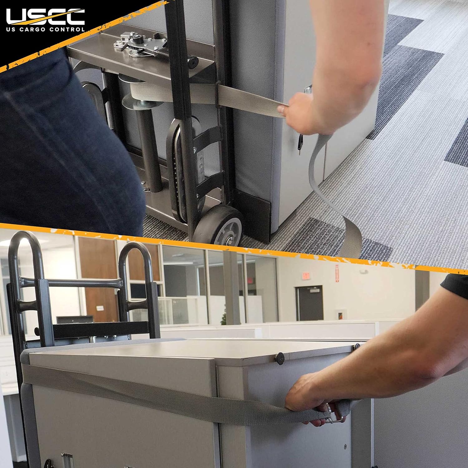 US Cargo Control Appliance Truck - Steel Hand Truck - Heavy Duty 800 Pound Capacity - Appliance Hand Dolly with Double Auto Recoil System - Stair Climber Capability